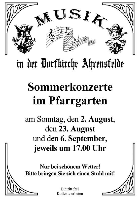 Musik in der Dorfkirche Ahrensfelde